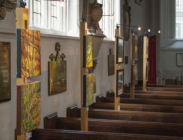 An exhibition in a Church For Bristol Green Week
